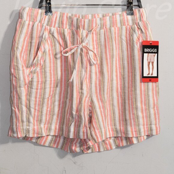 pink NWT Ladies' Linen Blend Short Briggs - Picture 1 of 6